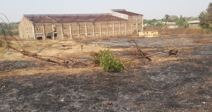 Early construction stages of a pharmaceutical industry